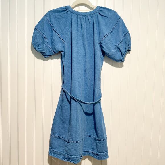 Boden Trim Detail Jersey Dress Porcelain Blue Size 4 - Picture 7 of 7